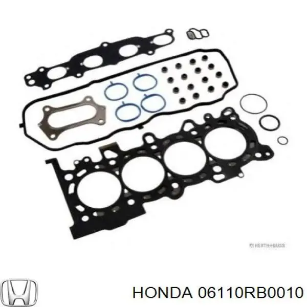 Комплект прокладок двигателя верхний Honda 06110RB0010