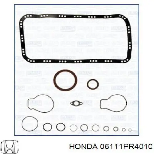 Нижний комплект прокладок двигателя 06111PR4010 Honda