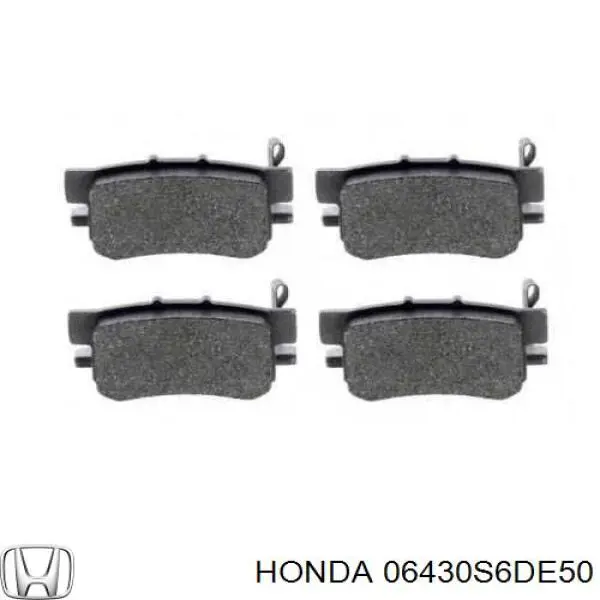 Купить 06430S6DE50 Honda Колодки тормозные задние, дисковые