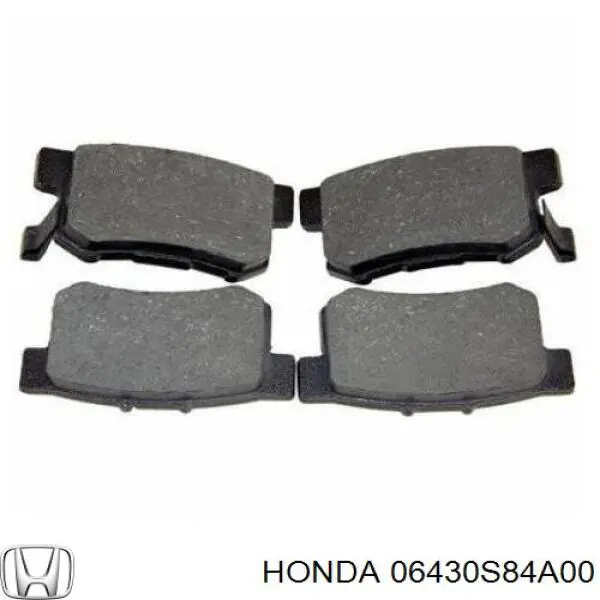 06430S84A00 Honda задние тормозные колодки