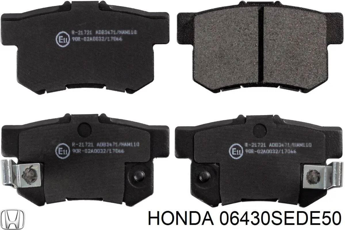 06430SEDE50 Honda задние тормозные колодки