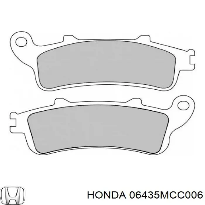 Передние тормозные колодки 06435MCC006 Honda