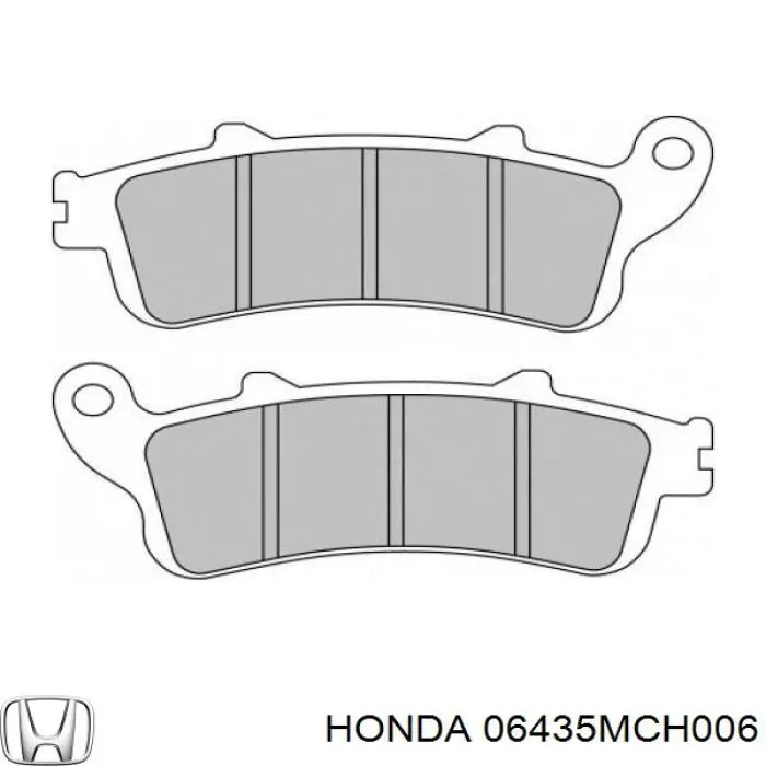 Задние тормозные колодки 06435MCH006 Honda