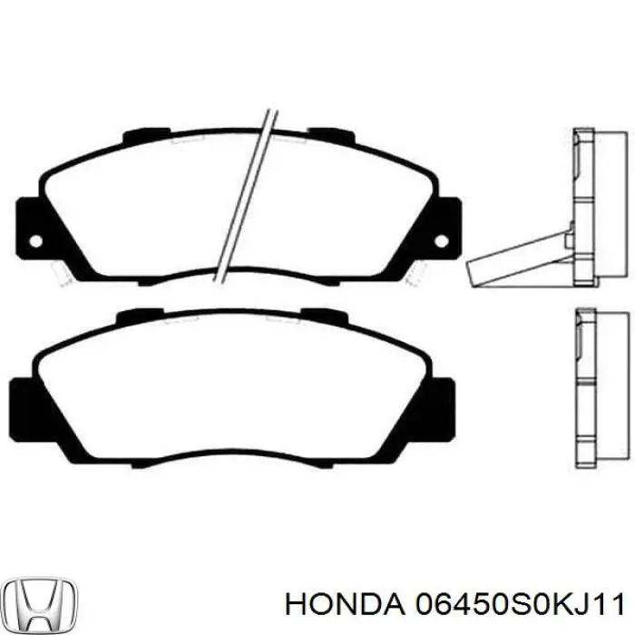 Купить 06450S0KJ11 Honda Колодки тормозные