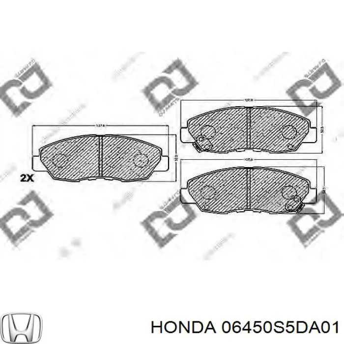 Колодки Honda 06450S5DA01 цена, от 19.42 USD
