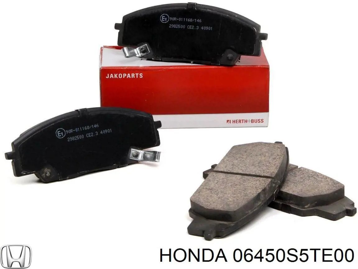 06450S5TE00 Honda колодки тормозные передние дисковые