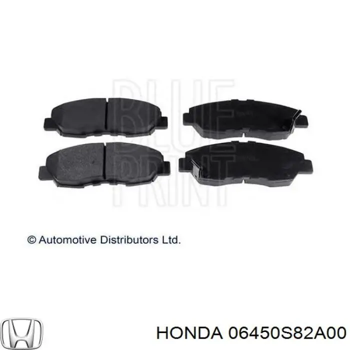 06450S82A00 Honda передние тормозные колодки