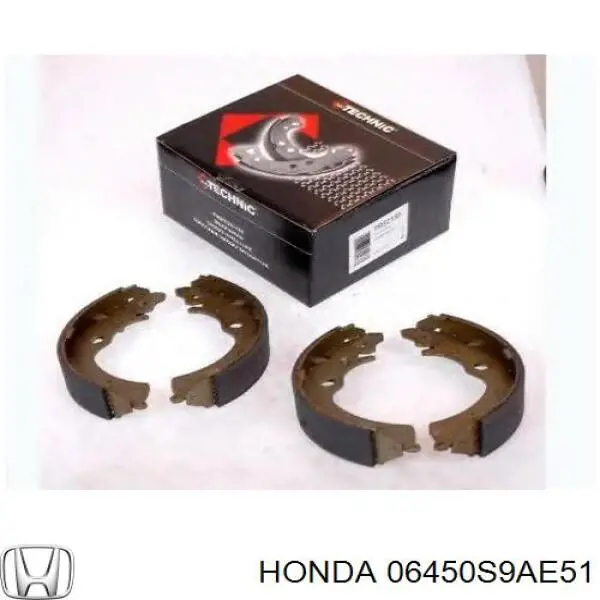 06450S9AE51 Honda колодки тормозные передние дисковые