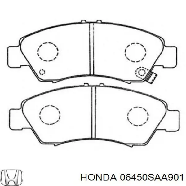06450SAA901 Honda передние тормозные колодки