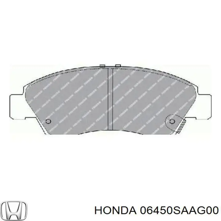 Купить 06450SAAG00 Honda Колодки тормозные