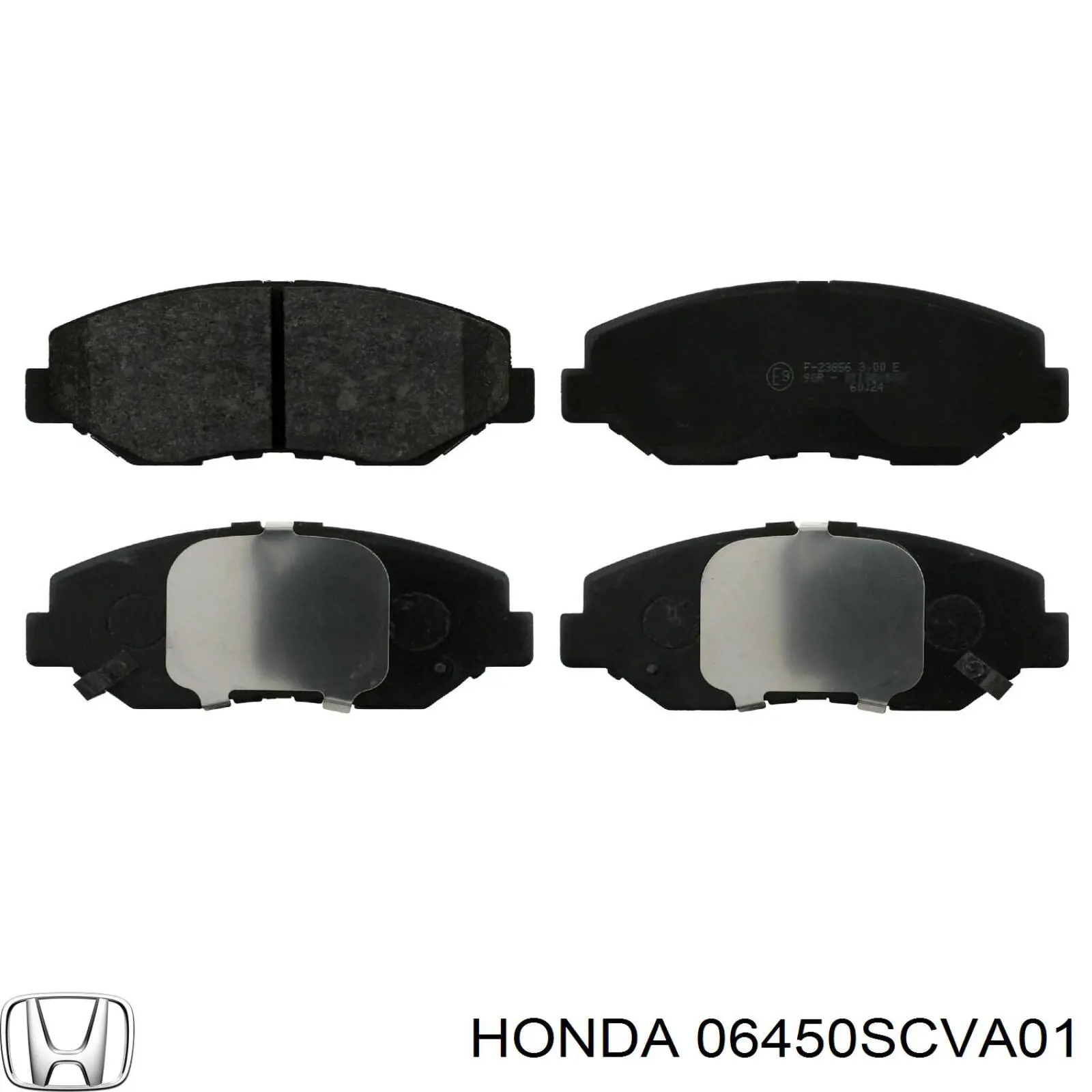 06450SCVA01 Honda колодки тормозные передние дисковые