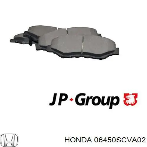 06450SCVA02 Honda колодки тормозные передние дисковые