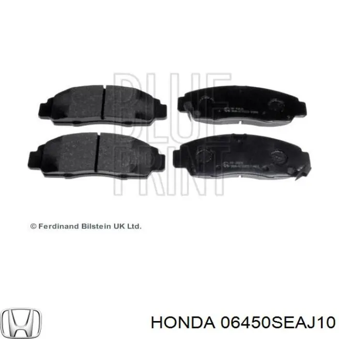 Передние тормозные колодки 06450SEAJ10 Honda