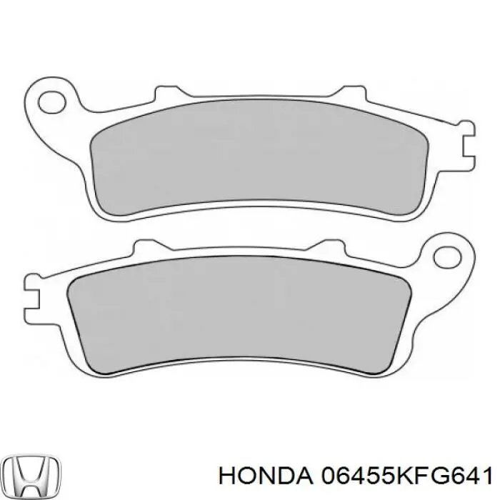 Передние тормозные колодки 06455KFG641 Honda