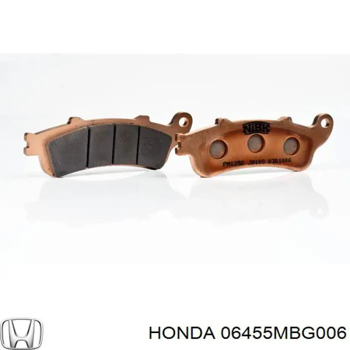 Передние тормозные колодки 06455MBG006 Honda