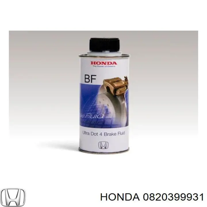Жидкость тормозная Honda BRAKE FLUID DOT 4 1 л (0820399931)