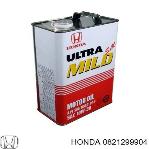 Моторное масло Honda ULTRA MILD SM 10W-30 Минеральное 4л (0821299904)