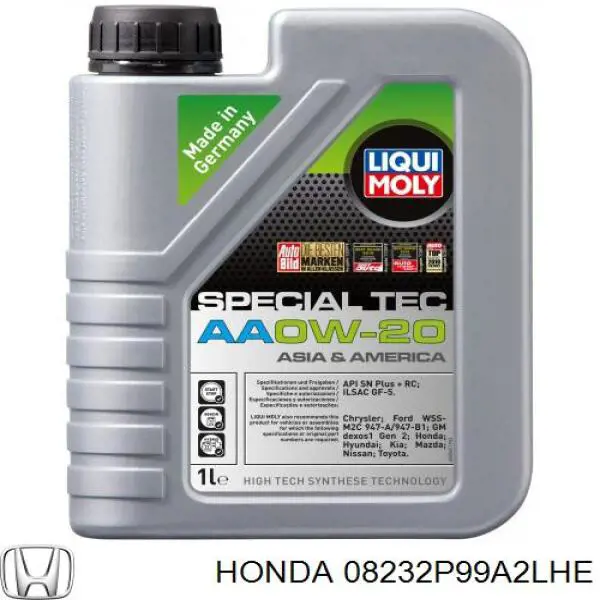 Моторное масло Honda HFE-20 0W-20 Синтетическое 1л (08232P99A2LHE)