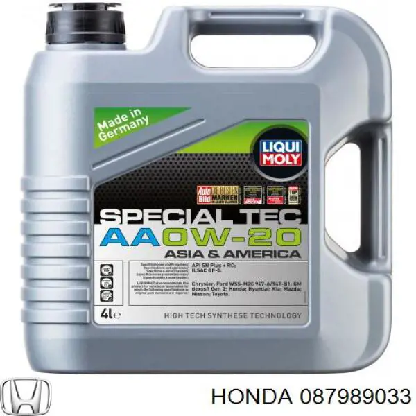 087989033 Honda Масло двигателя