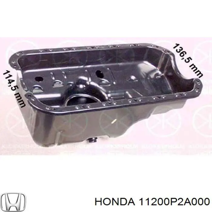 Cárter de aceite 11200P2A000 Honda