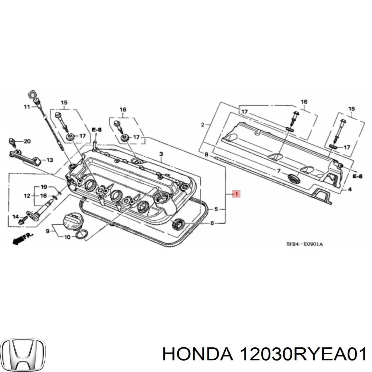 12030RYEA01 Honda прокладка клапанной крышки