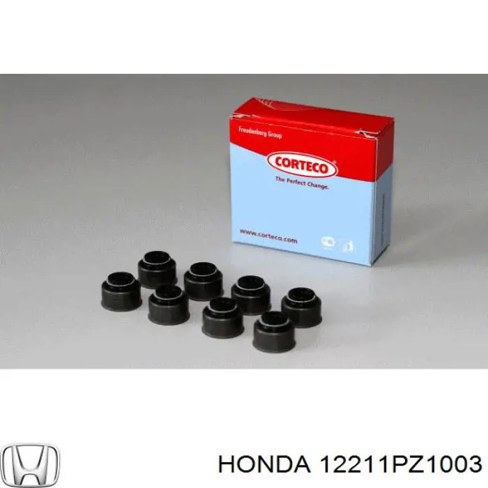Сальник клапана (маслосъёмный) выпускного Honda 12211PZ1003