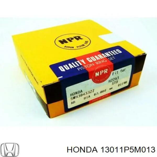 Кольца поршневые комплект на мотор, STD. Honda 13011P5M013