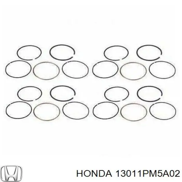 Кольца поршневые комплект на мотор, STD. Honda 13011PM5A02