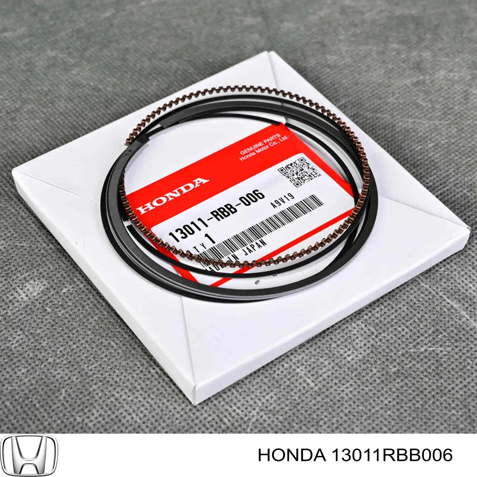 Juego de aros de pistón para 1 cilindro, STD 13011RBB006 Honda/Acura