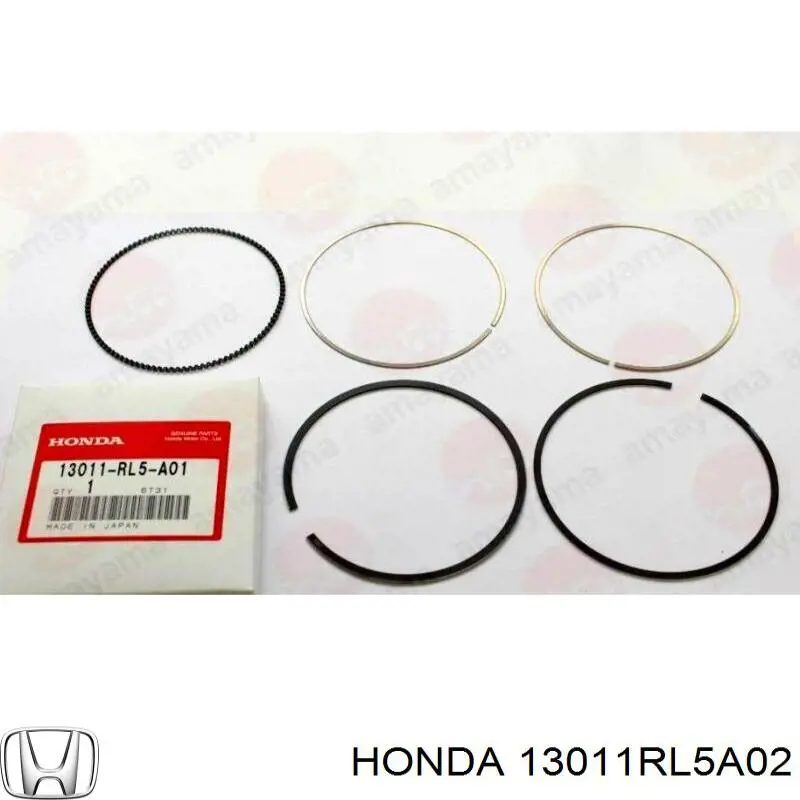 Кольца поршневые комплект на мотор, STD. Honda 13011RL5A02