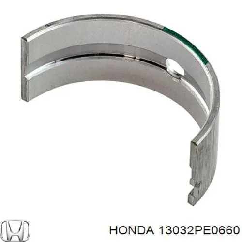 Вкладыши коленвала коренные, комплект, стандарт (STD) на Honda Concerto HW