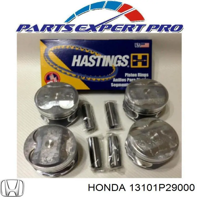 Pistão com passador sem anéis, STD para Honda Concerto (HW)