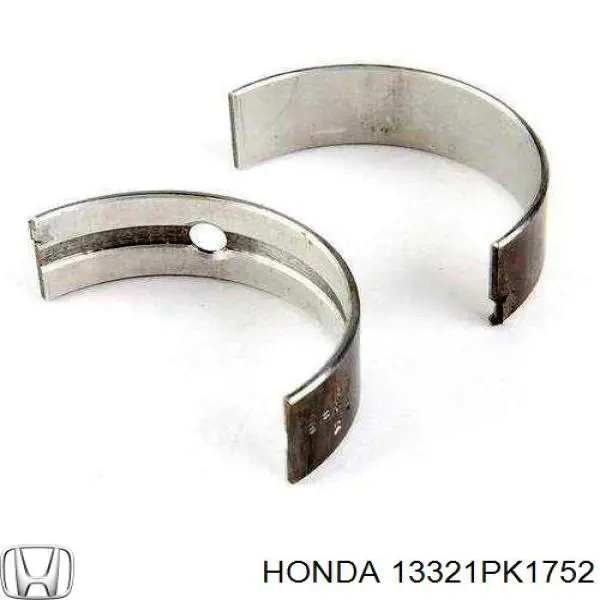 13321PK1752 Honda вкладыши коленвала коренные, комплект, 1-й ремонт (+0,25)