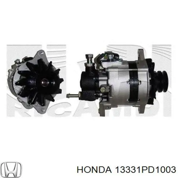 Полукольцо упорное (разбега) коленвала, STD, комплект 13331PD1003 Honda