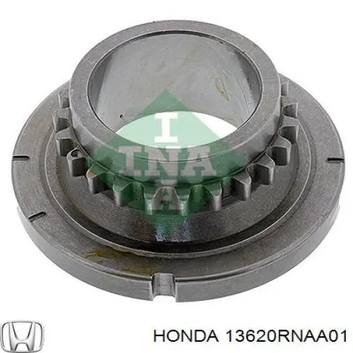 Звездочка-шестерня привода коленвала двигателя на Honda Civic VIII 