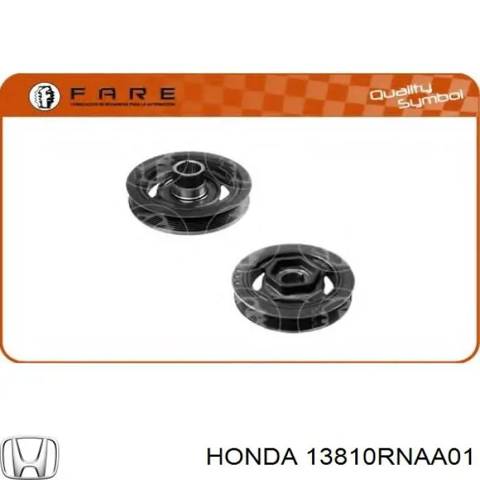 Шкив коленвала (демпфер) Honda 13810RNAA01 цена, от 15.83 USD