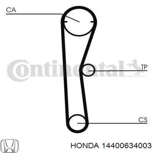 Зубчатый ремень Honda 14400634003 цена, от 8.12 USD