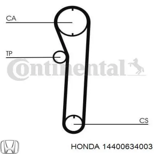 Купить 14400634003 Honda Ремень газораспределительного механизма