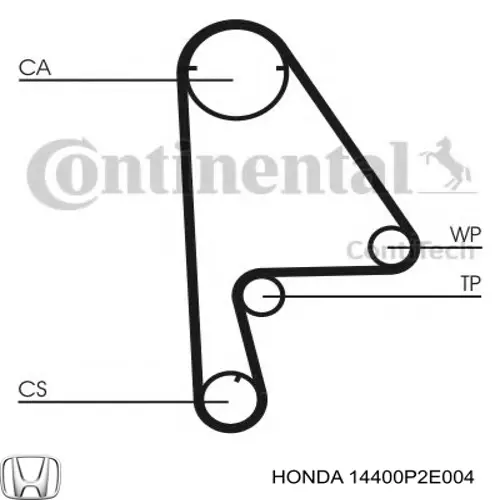 Зубчатый ремень Honda 14400P2E004 цена, от 13.61 USD