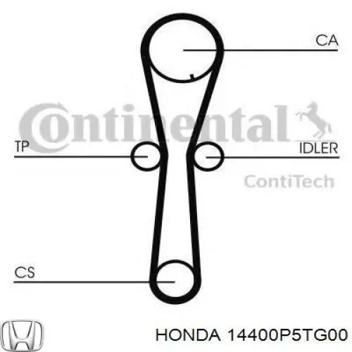 14400P5TG00 Honda ремень грм