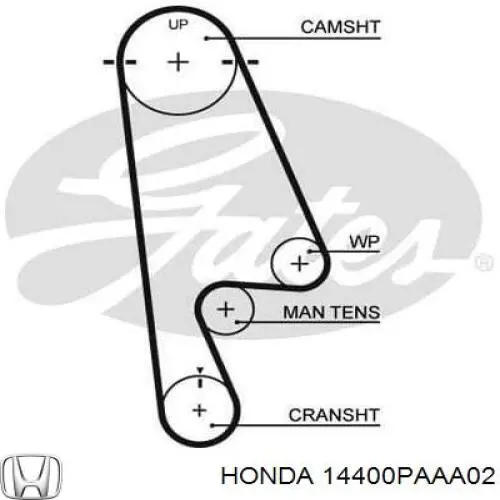 Зубчатый ремень Honda 14400PAAA02 цена, от 13.94 USD