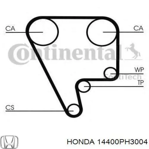 Ремень ГРМ 14400PH3004 Honda