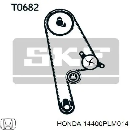 Correia do mecanismo de distribuição de gás 14400PLM014 Honda