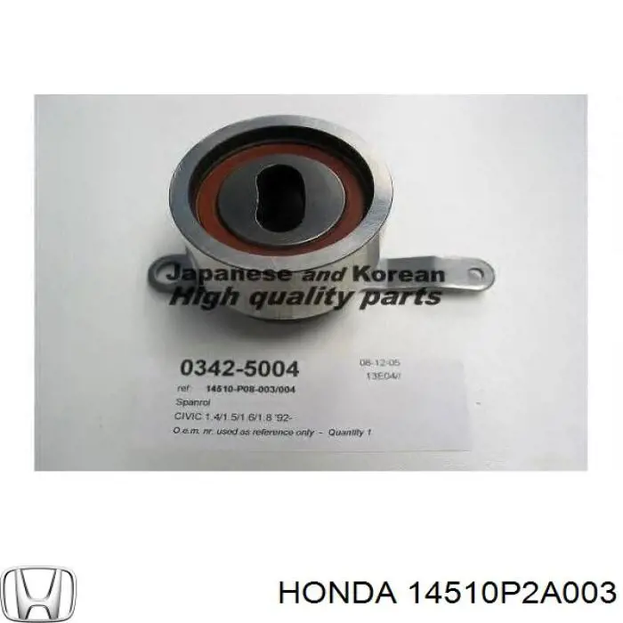 Ролик натяжителя ремня газораспределения Honda 14510P2A003 цена, от 14.57 USD
