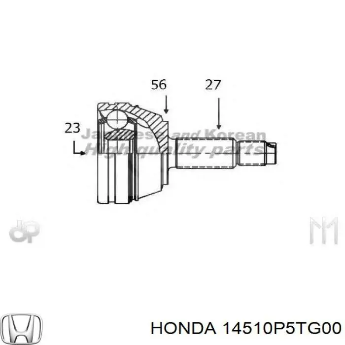 Rodillo, cadena de distribución 14510P5TG00 Honda