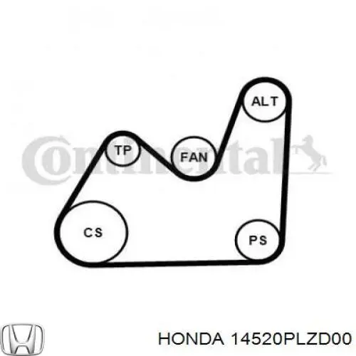 Паразитный ролик ГРМ 14520PLZD00 Honda