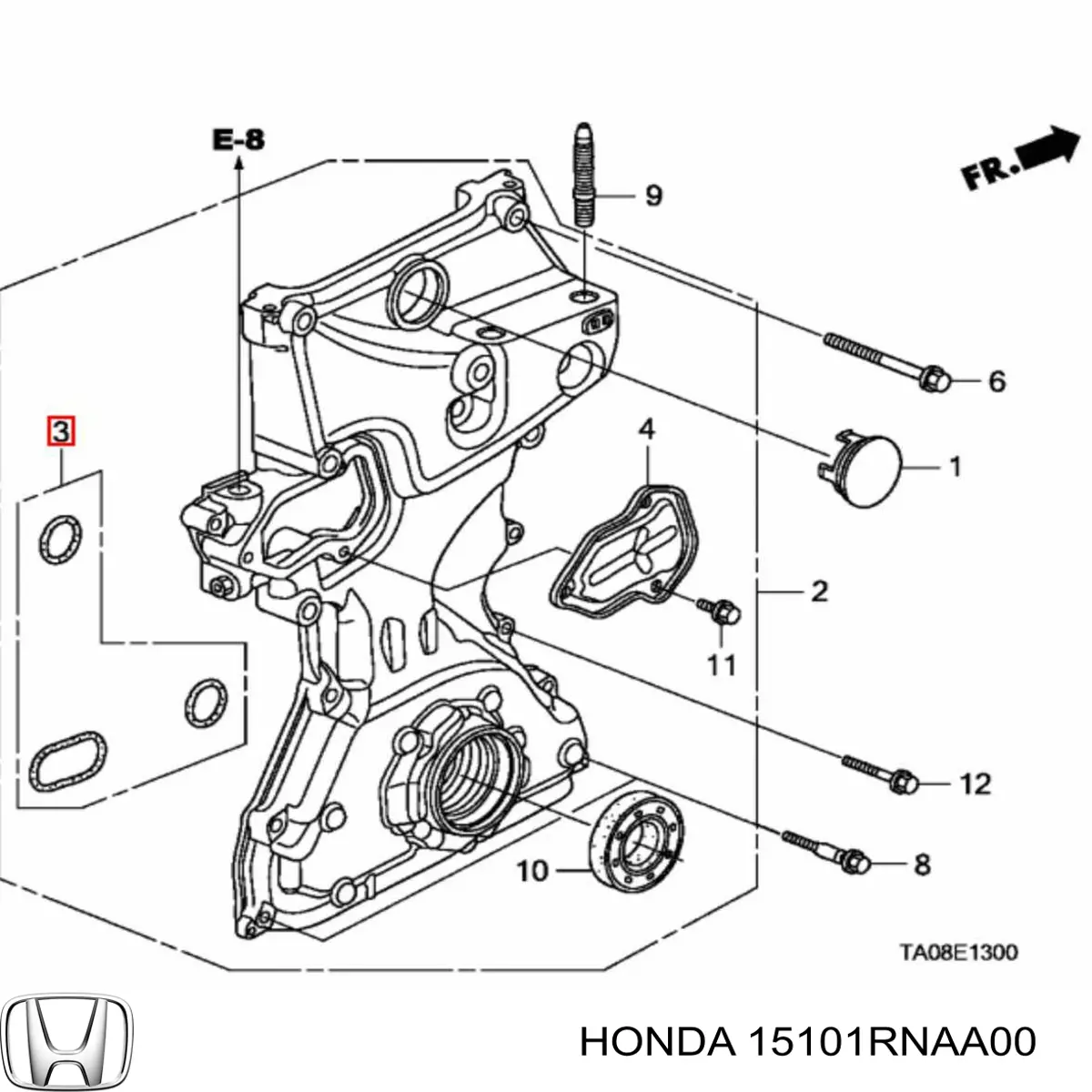 Прокладка масляного насоса на Honda Civic VIII 