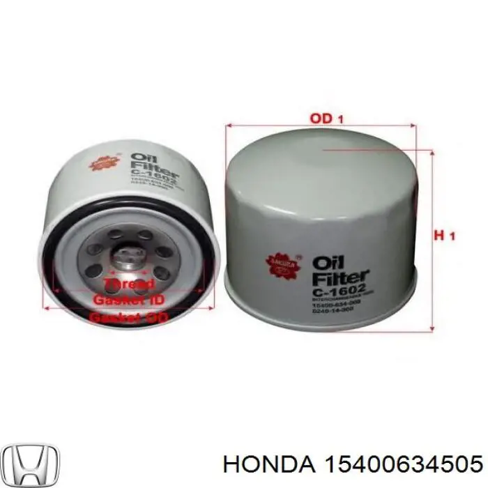 15400634505 Honda масляный фильтр