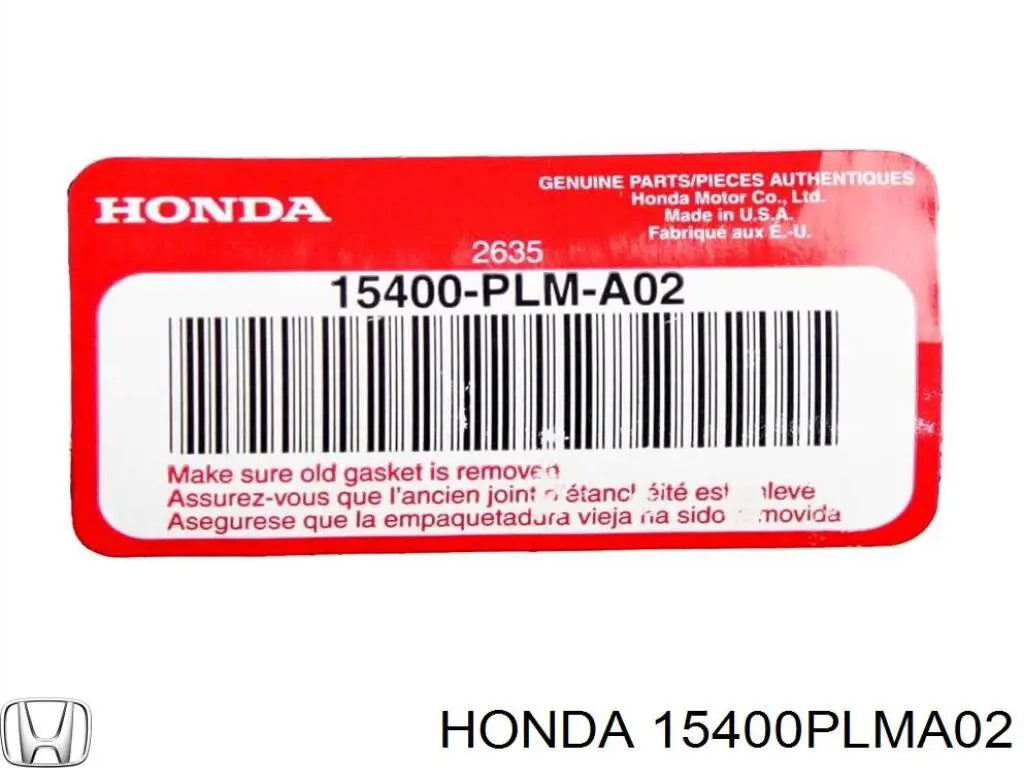 15400PLMA02 Honda/Acura