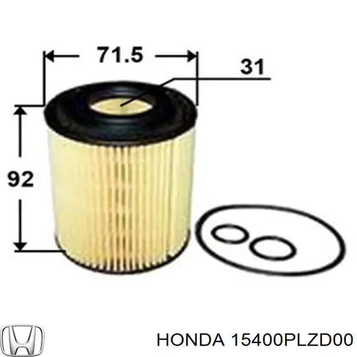 15400PLZD00 Honda